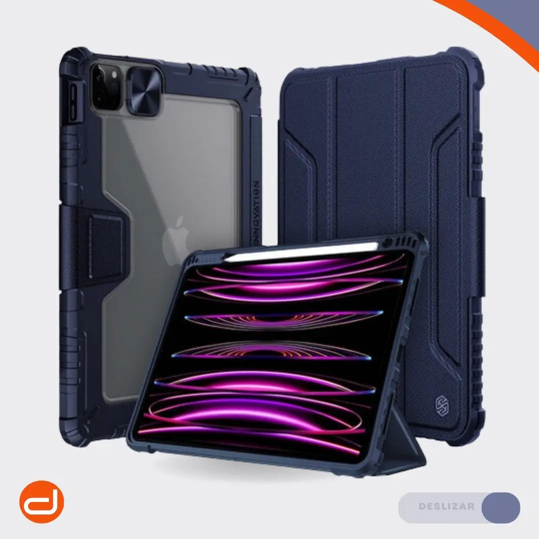 Case Nillkin para iPad Pro 11 Funda Bumper V.2 With Pencil Holder- Azul Marino