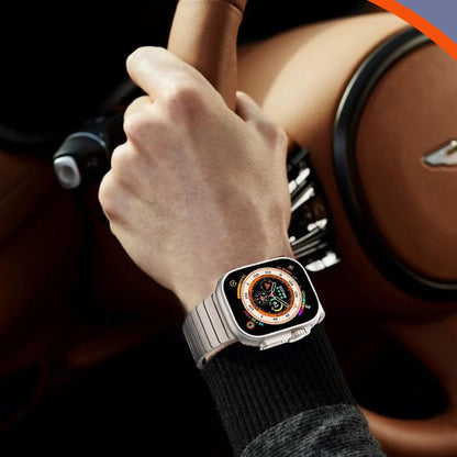 Correa De Acero Inoxidable Para Apple Watch Se 1/2 44mm Flat