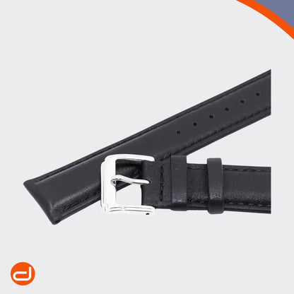 Correa de Cuero Genuino Berfine para Galaxy Watch6 44mm - Negro