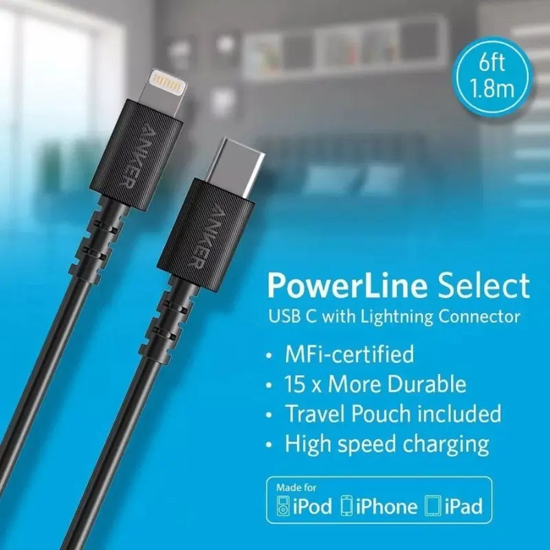 Anker PowerLine Cable MFi Usb C  1.8m