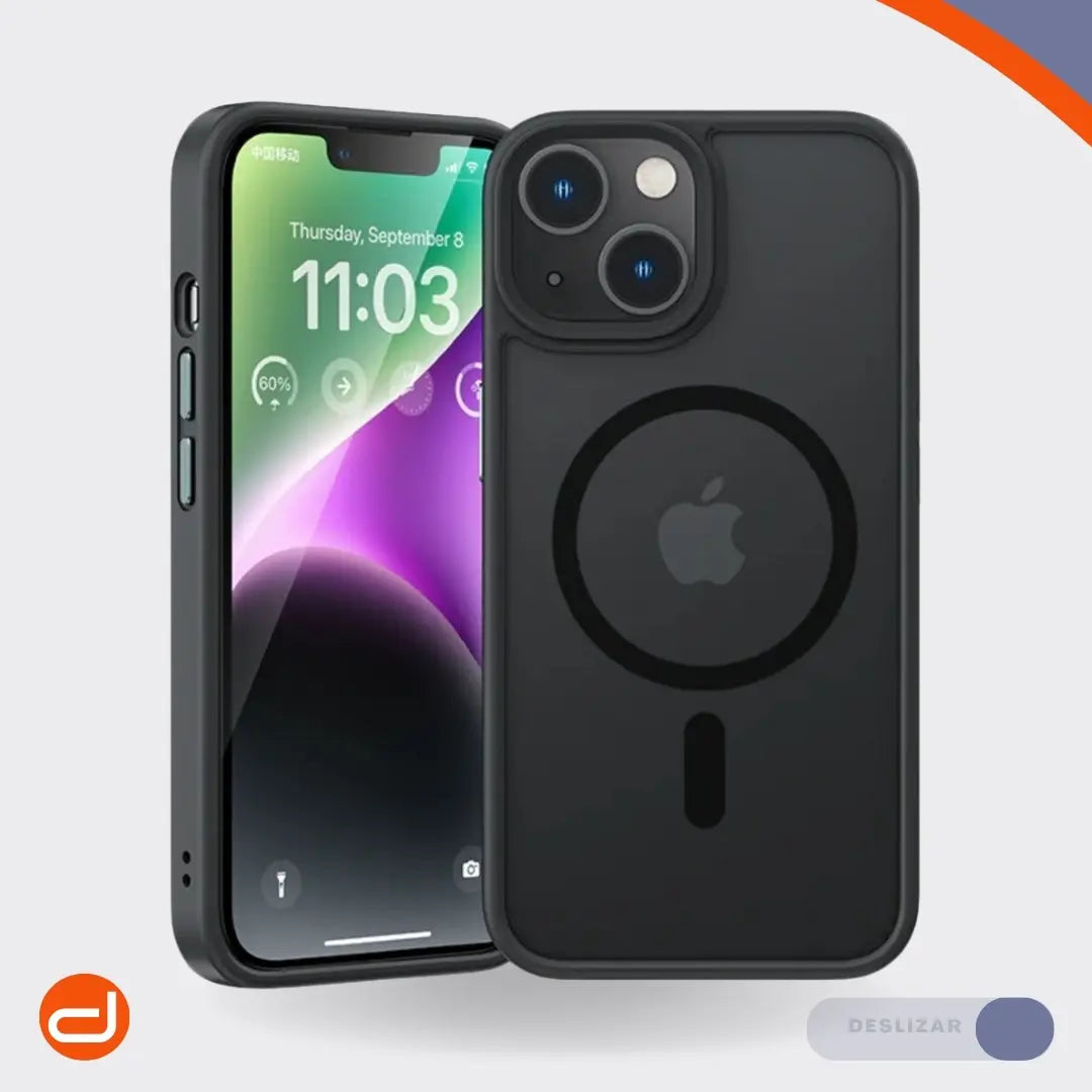 Case Benks MagClap™ Mist para iPhone 13 Magsafe Ahumado/Negro Mate
