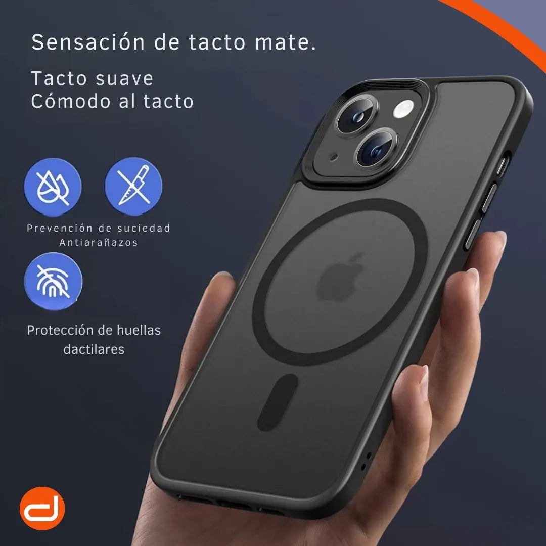 Case Benks MagClap™ Mist para iPhone 14 Magsafe Ahumado/Negro Mate