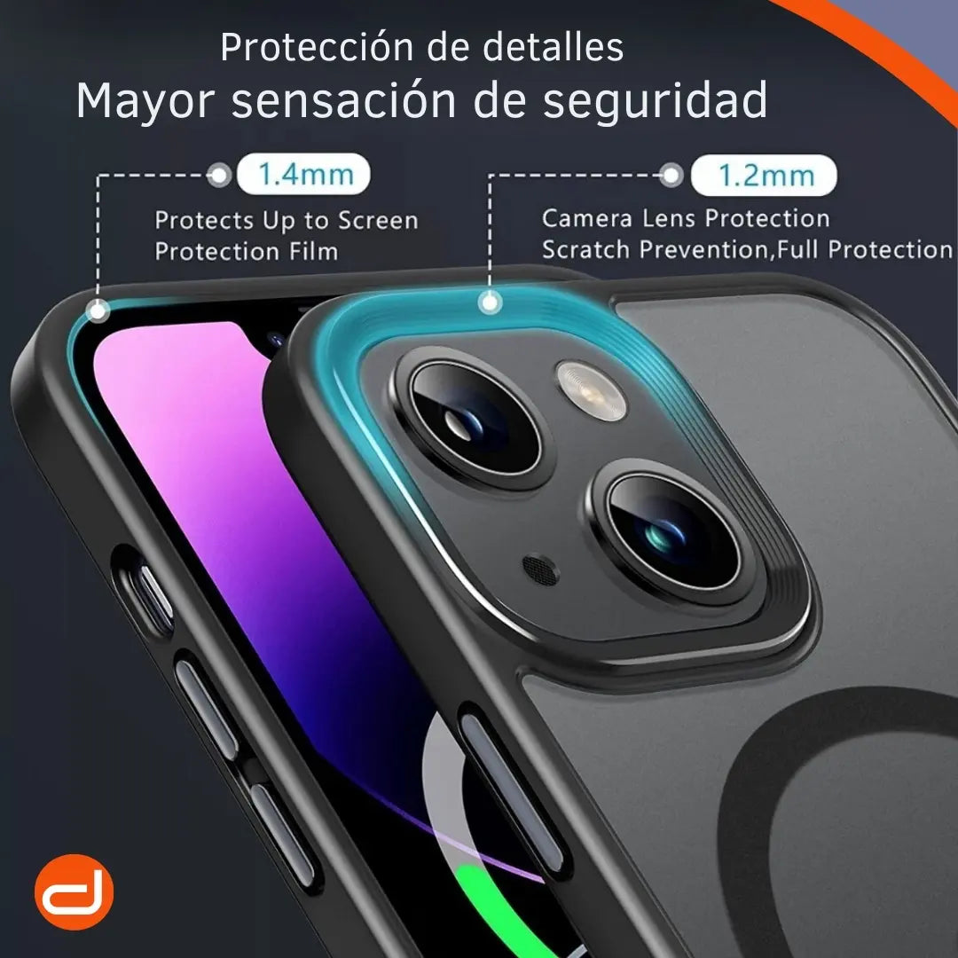 Case Benks MagClap™ Mist para iPhone 13 Magsafe Ahumado/Negro Mate