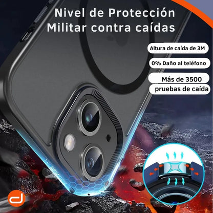 Case Benks MagClap™ Mist para iPhone 14 Magsafe Ahumado/Negro Mate