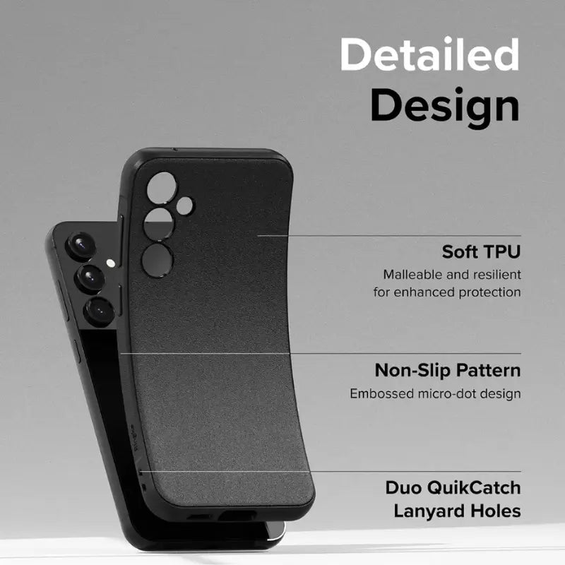 Case Delgado Ringke Onyx Para Galaxy S24 Plus - Mate Black