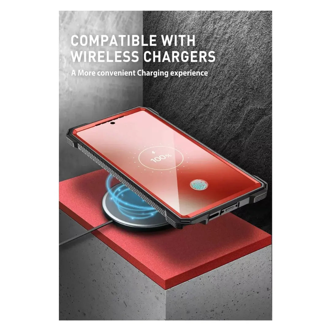 Case I-blason Para Galaxy S23 Ultra Protector 360° Rojo