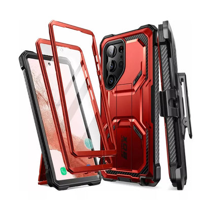 Case I-blason Para Galaxy S23 Ultra Protector 360° Rojo