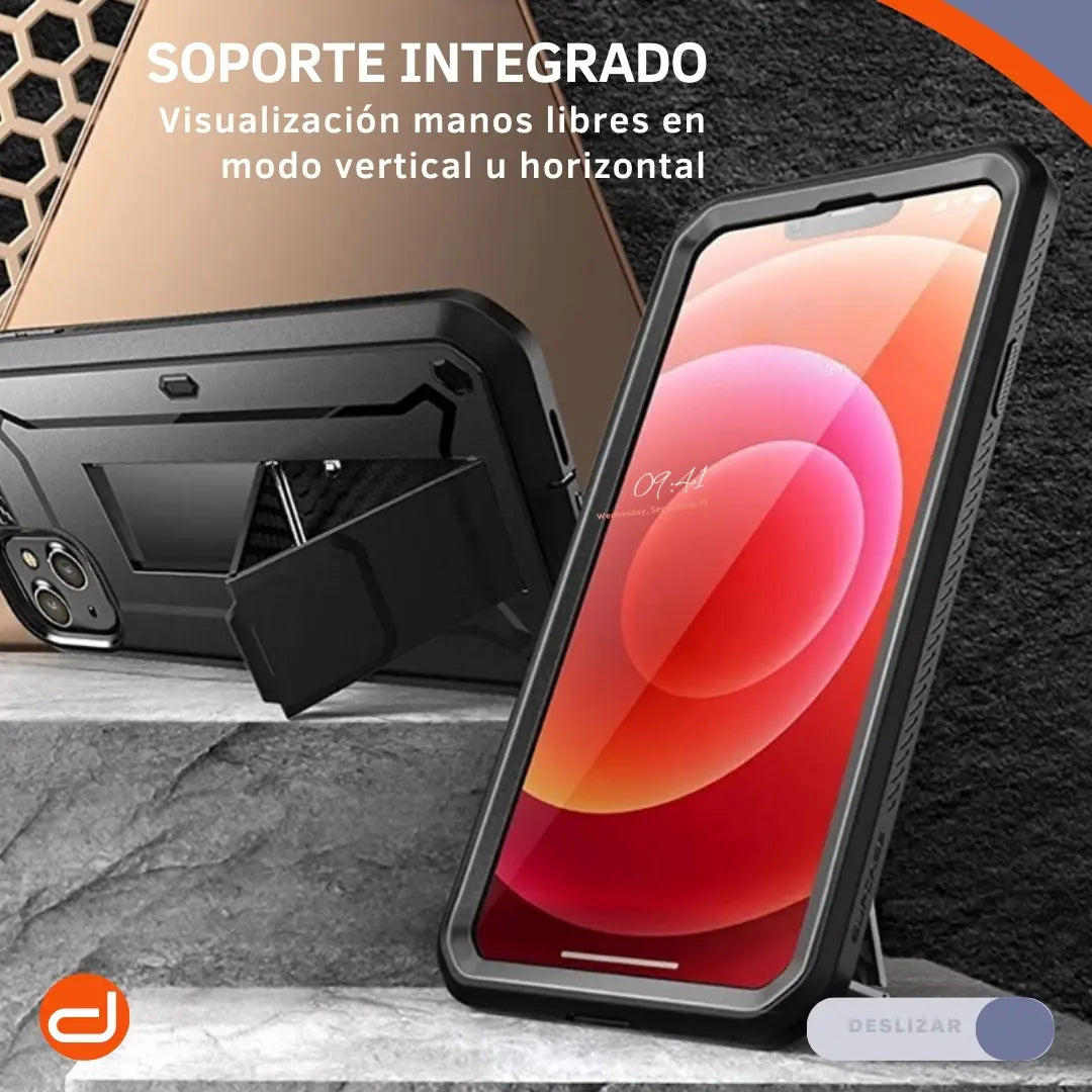 Case Para iPhone 13 Funda Supcase  Protector 360° Gris