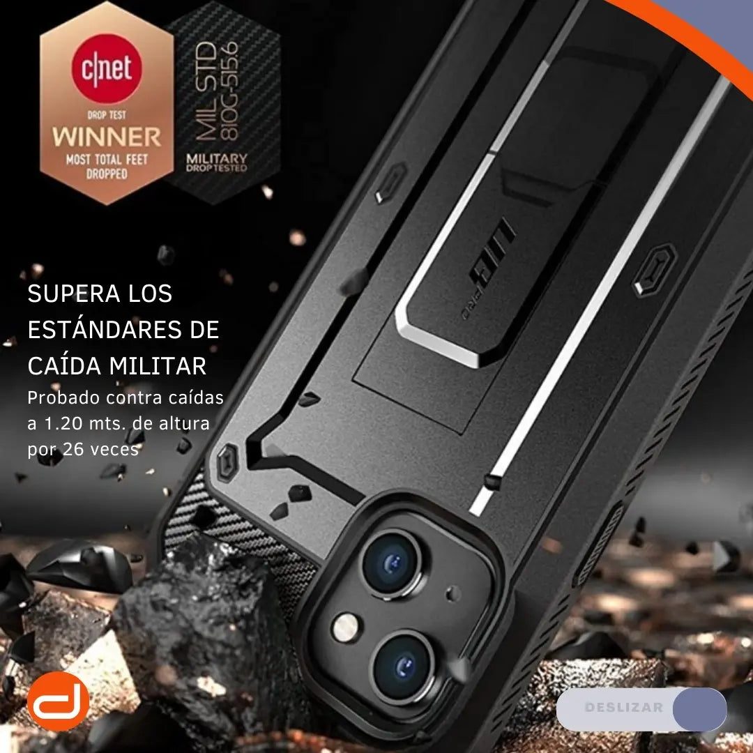 Case Para iPhone 13 Funda Supcase  Protector 360° Gris