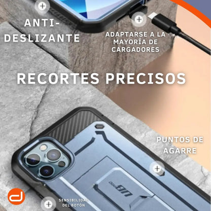 Case Para iPhone 13 Pro Max Funda Supcase  Protector 360° Azul