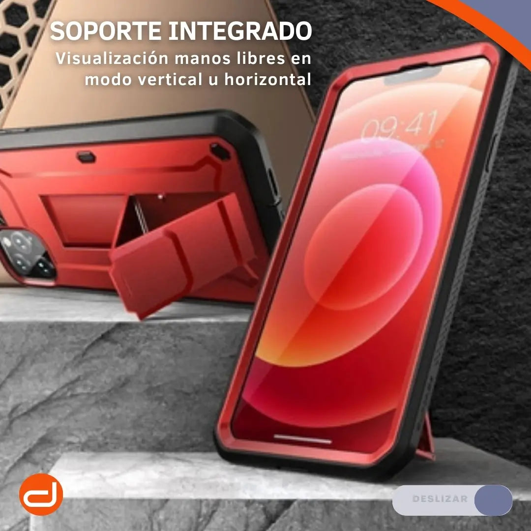 Case Para iPhone 13 Pro Max Funda Supcase  Protector 360° Rojo