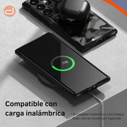 Case Ringke Fusion X para Galaxy S24 Ultra Funda Camo Black
