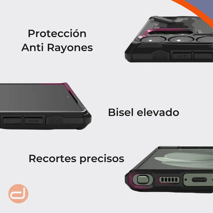 Case Ringke Fusion X para Galaxy S24 Ultra Funda Camo Black