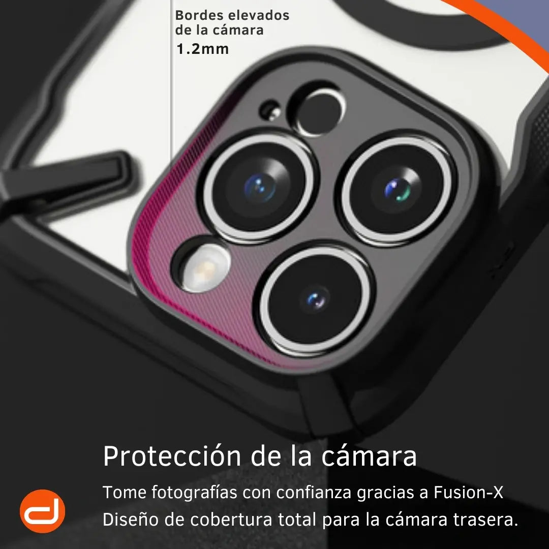Case Ringke Fusion X Magsafe para Para iPhone 15 Pro Max  Negro Semi-Transparente Mate