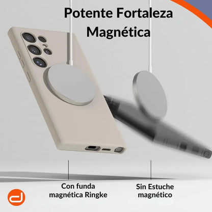 Case Ringke Silicone Magsafe para Galaxy S24 Ultra - Stone