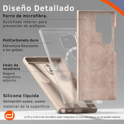 Case Ringke Silicone Magsafe para Galaxy S24 Ultra - Pink Sand