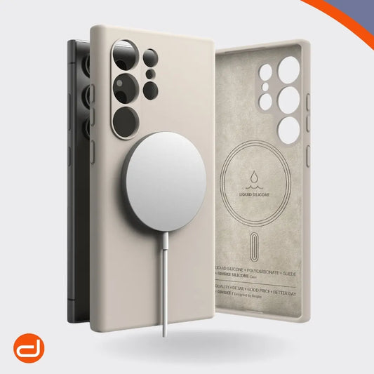 Case Ringke Silicone Magsafe para Galaxy S24 Ultra - Stone