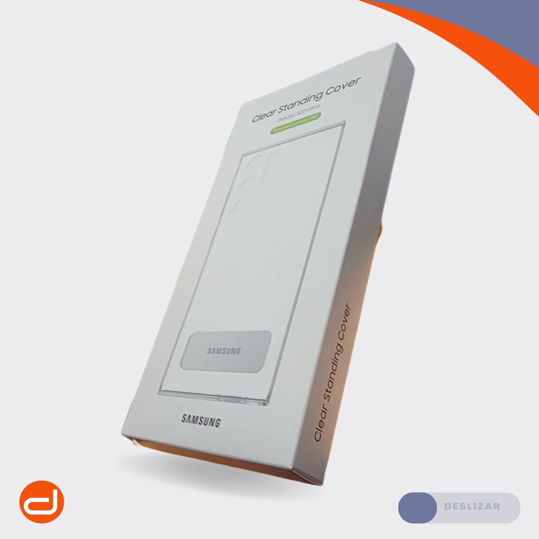 Cover Samsung Galaxy S22 Ultra  Clear Standing - Estuche Trasero Transparente con Apoyo
