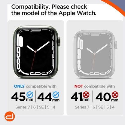 Case Spigen Rugged Armor Pro para Apple Watch 44mm y 45mm  - Negro Mate