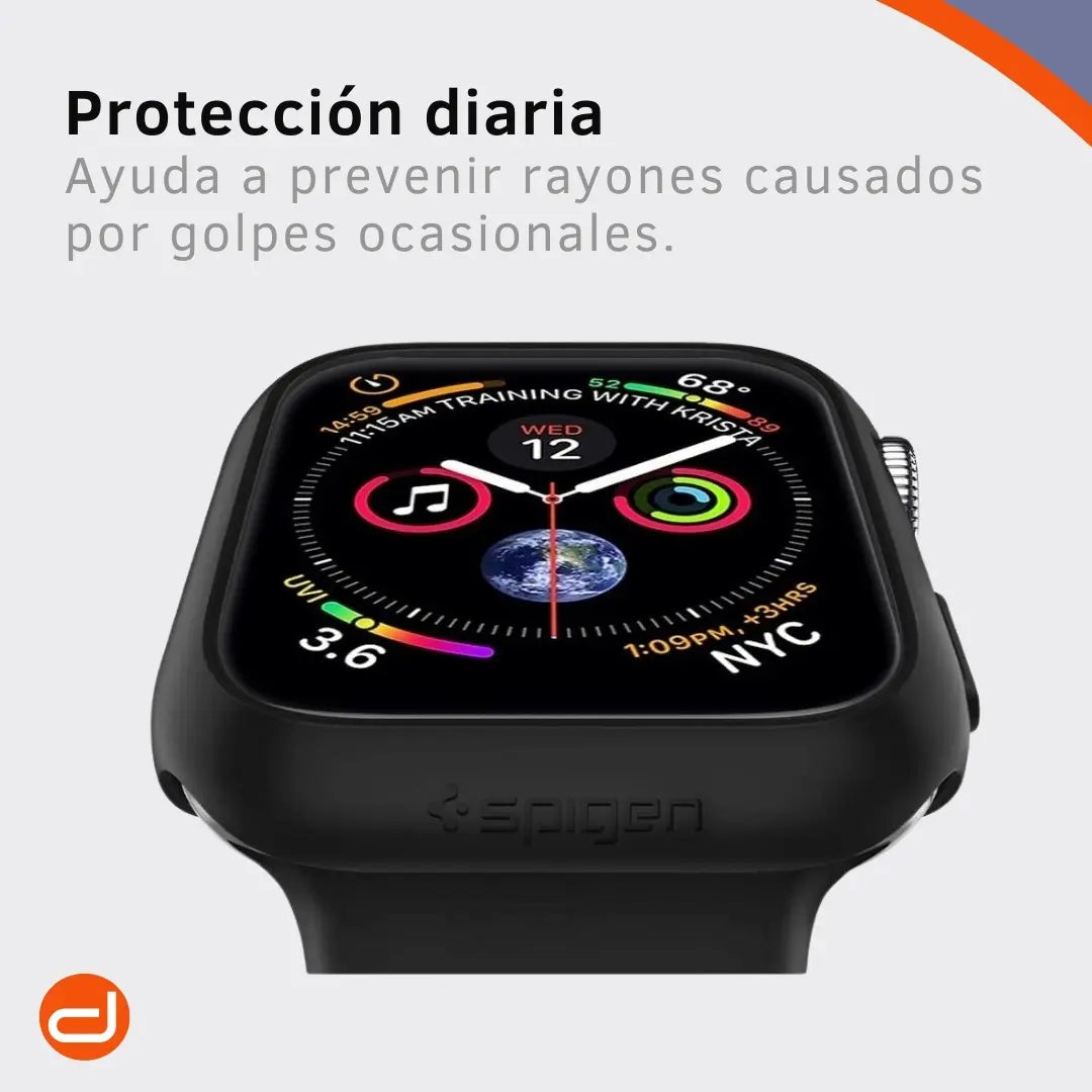 Case Spigen Thin Fit para Apple Watch 4 5 6 SE 1/2 44mm