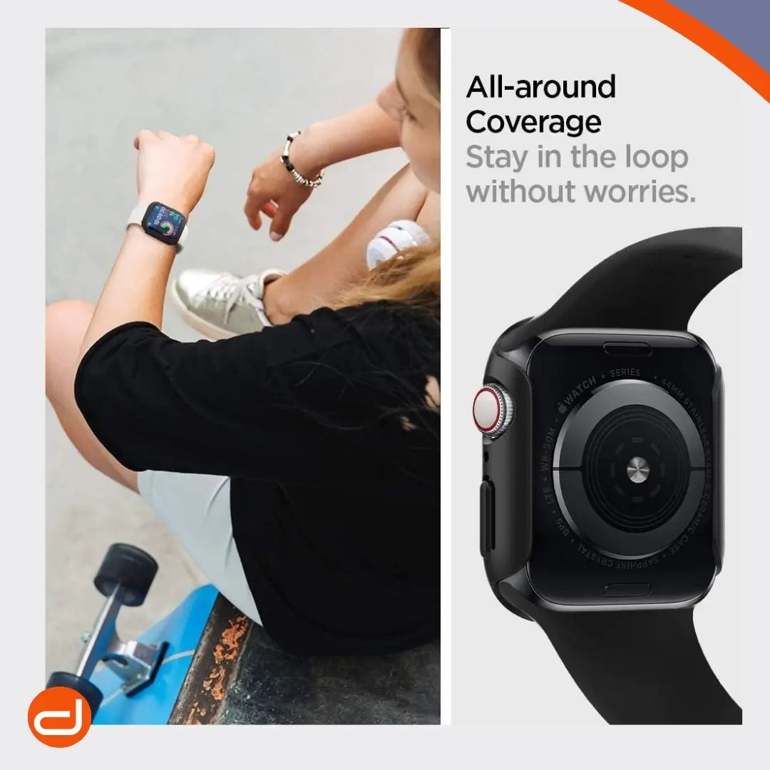 Case Spigen Thin Fit para Apple Watch 4 5 6 SE 1/2 44mm