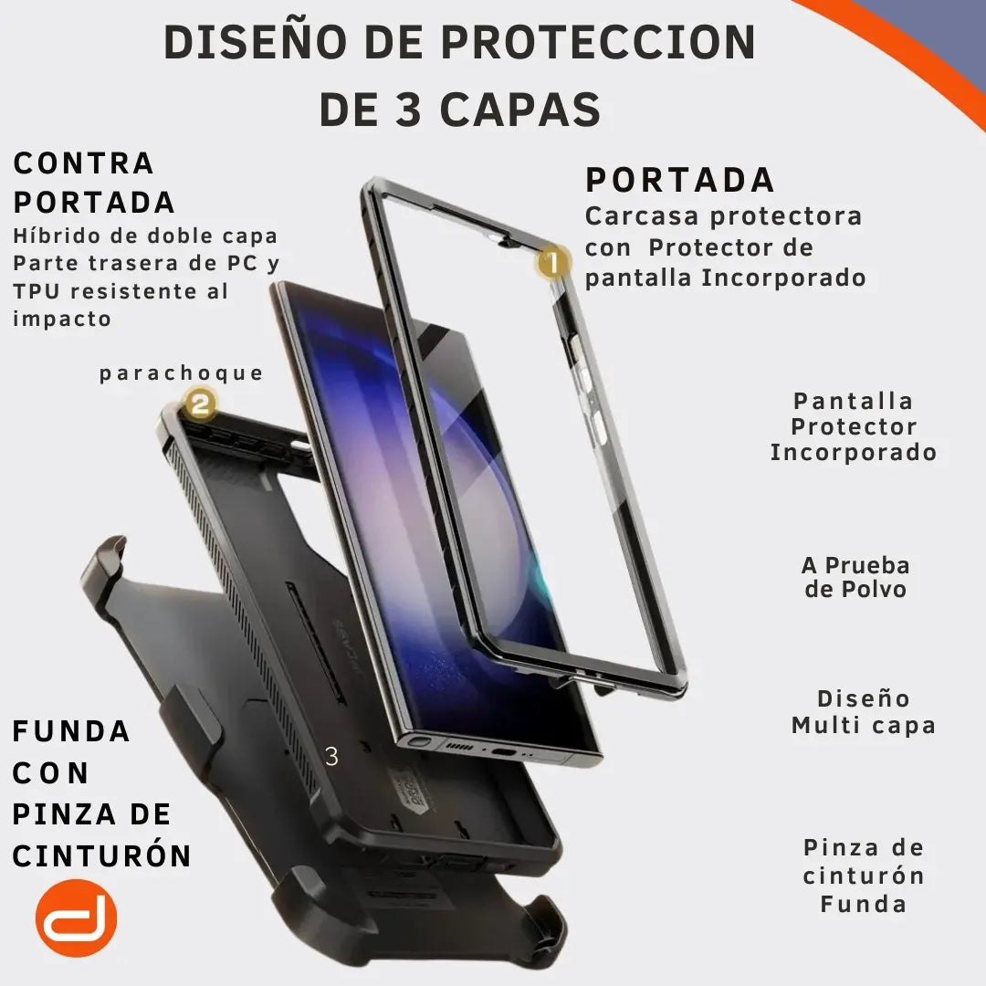 Case Supcase Unicorn Beetle PRO para Galaxy S24 Ultra 2024