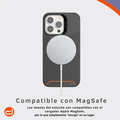 Case para iPhone 13 Pro Max Magsafe Funda Gear4 Denali Snap en Negro Mate