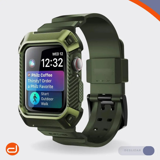 Case y Correa Supcase UB Pro para Apple Watch 4 5 6 SE 1/2 44mm -  Verde