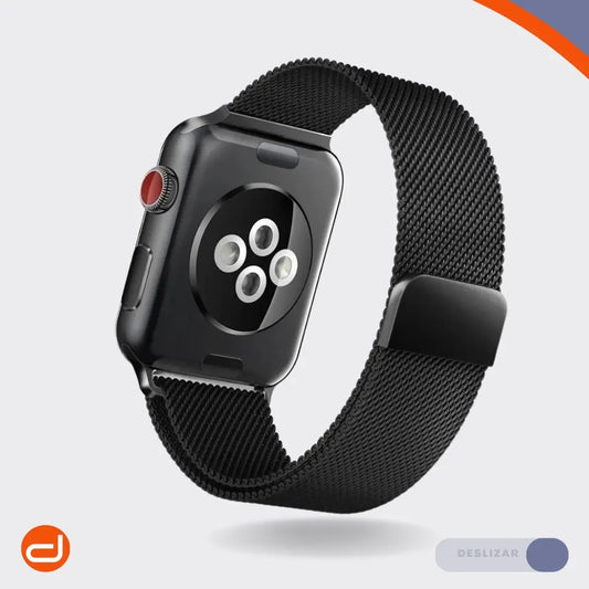 Correa Acero X-doria Para Apple Watch 4 5 6 Se 1/2 44mm Negro
