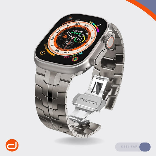 Correa De Acero Inoxidable para Apple Watch SE 1|2 44mm -