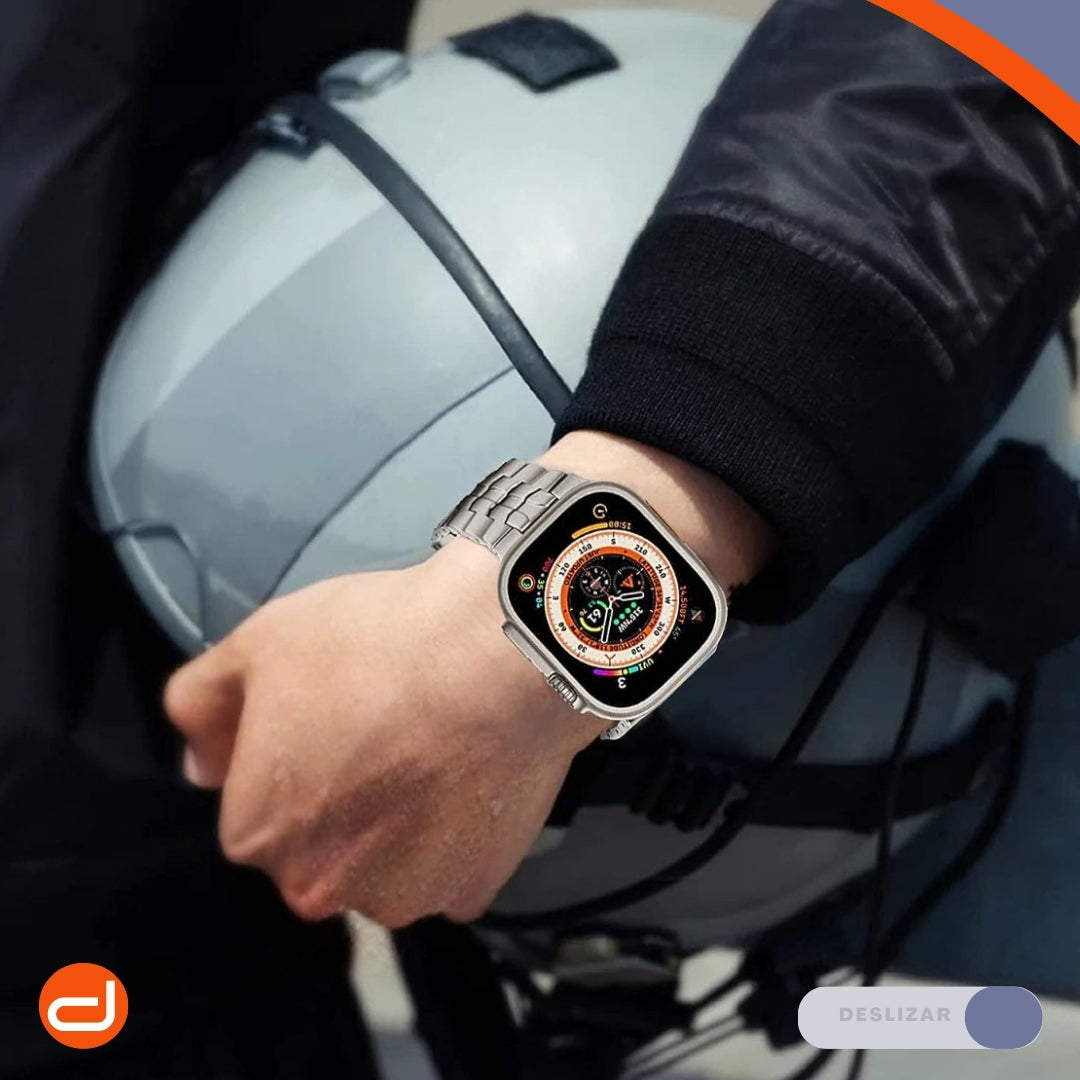 Correa De Acero Inoxidable para Apple Watch SE 1|2 44mm -