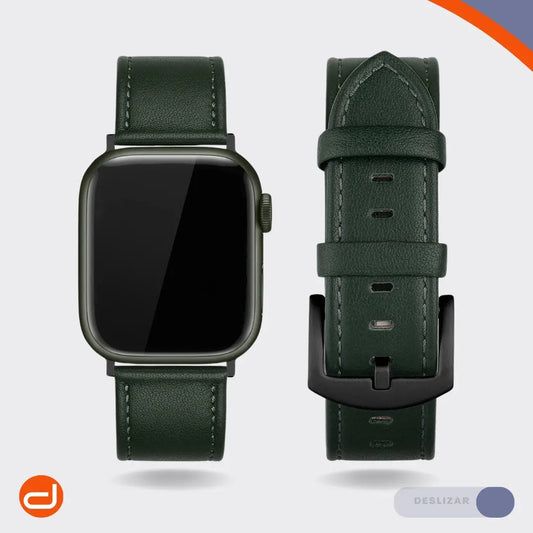 Correa de Cuero para Apple Watch Edimens  - Cuero Genuino Italiano en Verde