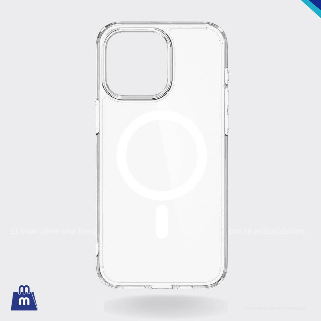 Case Spigen Ultra Hybrid (MagFit) para iPhone 15 Pro Max - Transparente