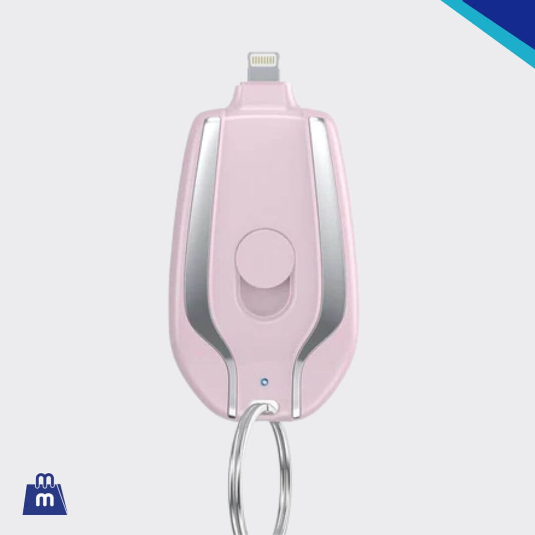 Cargador Llavero Portátil 1500 mAh - Negro Diseño Compacto y Resistente