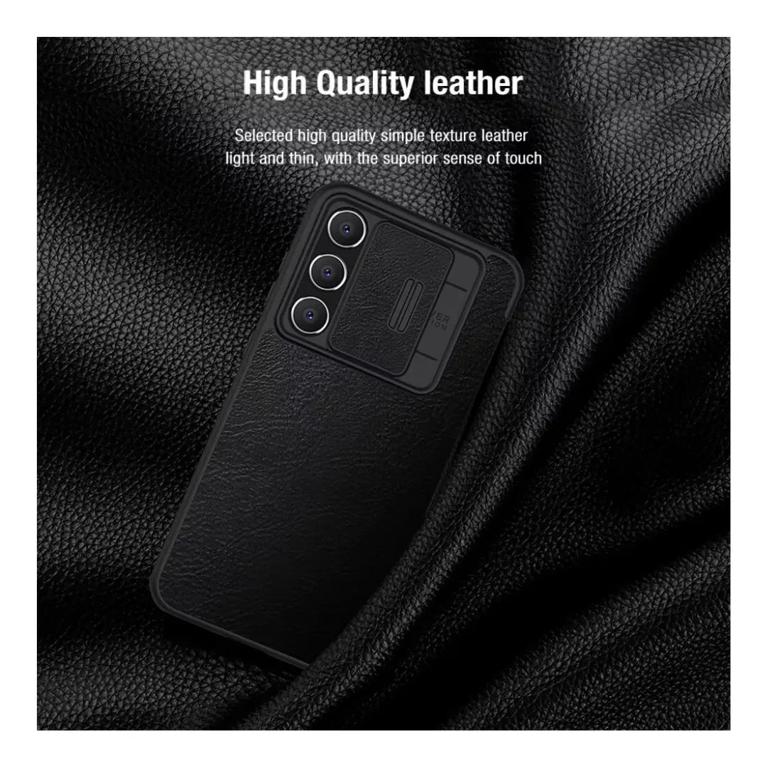 Case Flip Cover Nillkin Qin Pro para Galaxy S23 FE (2023) – Protección y Estilo en Cuero