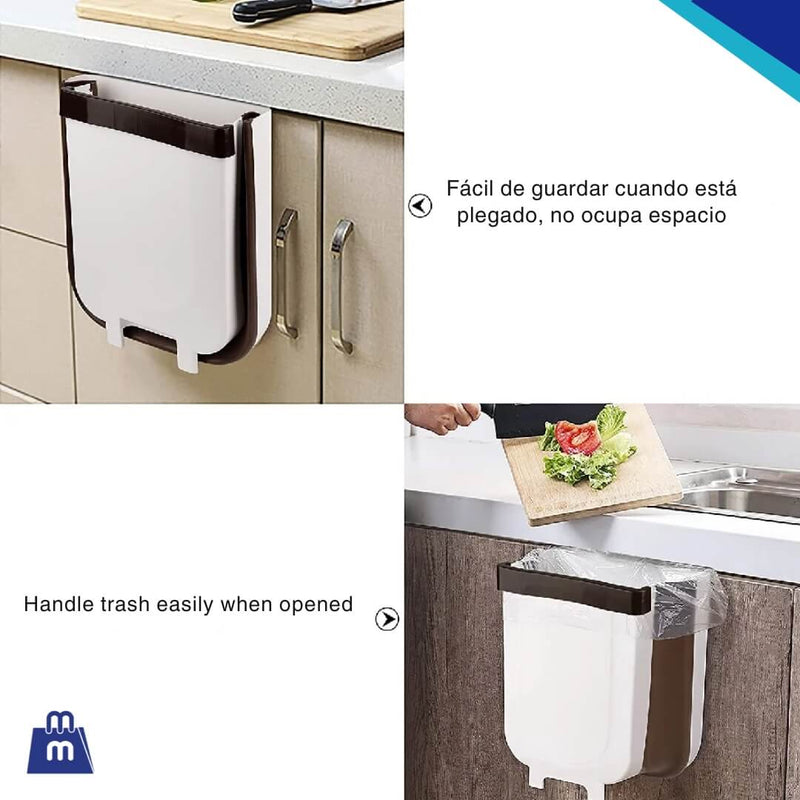 Tacho de Basura Plegable para Cocina, Automóvil y Más - Resistente y Duradero