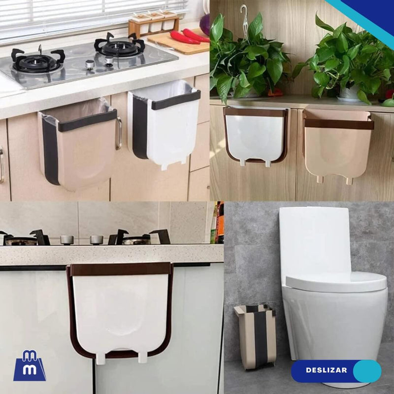 Tacho de Basura Plegable para Cocina, Automóvil y Más - Resistente y Duradero